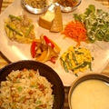納豆炒飯＆ヘルシーカフェ飯風プレート by NANA BOMBERさん