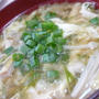 具だくさん長いもと水菜のお味噌汁とつくれぽ