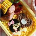 キャラ弁*似顔絵そぼろ弁当と甘辛そぼろのレシピ♪ by トイロさん
