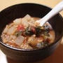 具だくさん！ 納豆トマト味噌スープ