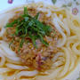 納豆と梅肉のネバネバう丼（うどん）