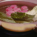 鮪と小松菜のハリハリ鍋