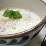 そうめんかぼちゃと鶏のハーブミルクスープ