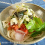 コクフクさっぱり♪まるごとセロリの白味噌酢うどん