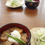 豚の角煮丼＆鶏どんぶり