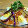 女性セブンに掲載！揚げ茄子とトマトのピリ辛そうめん！