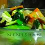 ＊茹で野菜のバジル炒め＊タイ風味＊