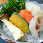 彩り綺麗な蒸し野菜