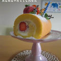 苺のチーズクリームロール。 by Mayu*さん