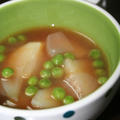 じゃがいもとグリンピースのスープ by OKYOさん