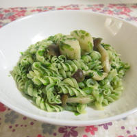 生海苔とホタテのパスタ【マ・マー　早ゆでパスタ】