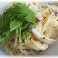 旬のきのこでカルボナーラ