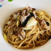 焦がしねぎの中華風パスタ