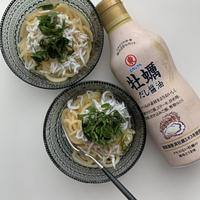 牡蠣だし醤油の簡単パスタ